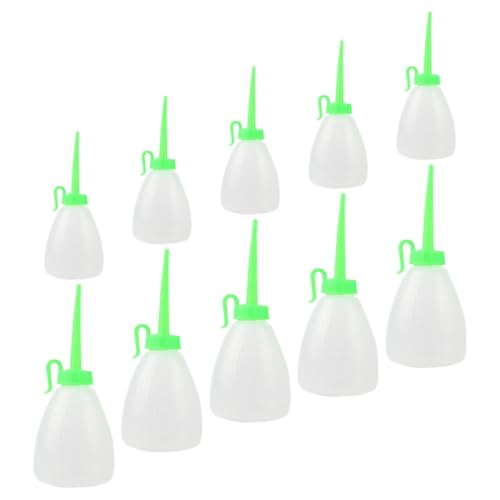 MUELODSIC 10 Stück Teiliges Nähmaschinenöl flaschen aus Flexiblem Kunststoff Spitze Ausgussöffnung Auslaufsicher Langlebig Geeignet für Schmieröl Silikonöl mit Abnehmbarem Deckel von MUELODSIC