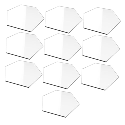 MUELODSIC 10 Stück Teiliges Sechseckiges Acryl Transparent Blank Kreative Platzkarten für Hochzeiten Partys Restaurants Wiederverwendbar Einfach Beschreibbar Praktische Tischdekoration MUELODSIC 10 Stück Teiliges Sechseckiges Acryl Transparent Blank Kreative Platzkarten für Hochzeiten Partys Restaurants Wiederverwendbar Einfach Beschreibbar Praktische Tischdekoration von MUELODSIC