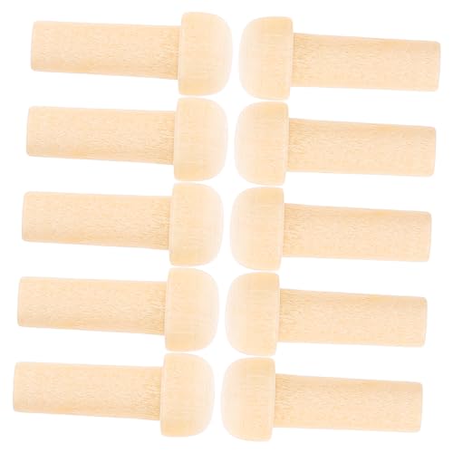 MUELODSIC 10 Stück Teiliges von Holz Achsen Pegs Unvollendete Holzspielzeug Zubehör für DIY Projekte Lange Holzstecker für Kreative Bastelarbeiten MUELODSIC 10 Stück Teiliges von Holz Achsen Pegs Unvollendete Holzspielzeug Zubehör für DIY Projekte Lange Holzstecker für Kreative Bastelarbeiten von MUELODSIC