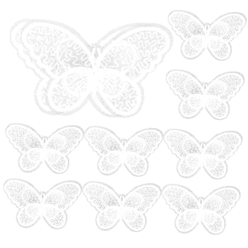 MUELODSIC 10 Stück Weiße Schmetterling Stoffaufnäher Bestickte Patches zum Aufnähen Langlebig und Vielseitig für Kleidung Taschen Hüte Schuhe DIY Dekoration und Reparatur MUELODSIC 10 Stück Weiße Schmetterling Stoffaufnäher Bestickte Patches zum Aufnähen Langlebig und Vielseitig für Kleidung Taschen Hüte Schuhe DIY Dekoration und Reparatur von MUELODSIC
