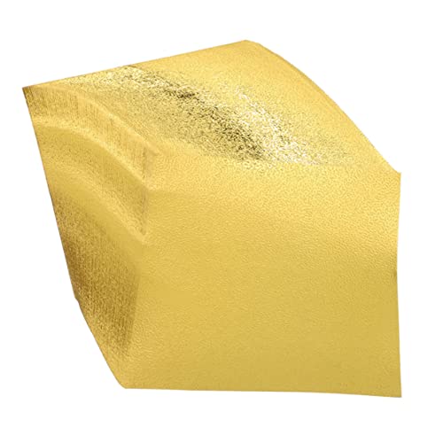 MUELODSIC 100 Blatt Einseitiges Origami Papier Goldfarben Quadratisches Faltpapier für DIY Bastelprojekte Scrapbooking Handgefertigte Kunst und von MUELODSIC