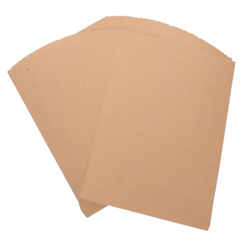 MUELODSIC 100 Blatt Kraftkarton Karten Und Umschläge Leere Notizkarten Und Umschläge Konstruktionspapier Leere Karten Briefpapier Hochzeitskarte Braunes Pergamentpapier Kraftpapier von MUELODSIC