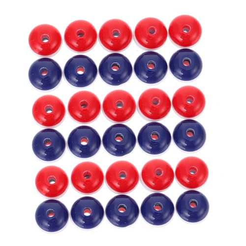 MUELODSIC 100 Stück Acrylperlen Rund Robuste DIY Schmuckperlen Splicing Farbdesign Rot Weiß Blau Lose Bastelperlen für Vielseitige Handwerksprojekte MUELODSIC 100 Stück Acrylperlen Rund Robuste DIY Schmuckperlen Splicing Farbdesign Rot Weiß Blau Lose Bastelperlen für Vielseitige Handwerksprojekte von MUELODSIC