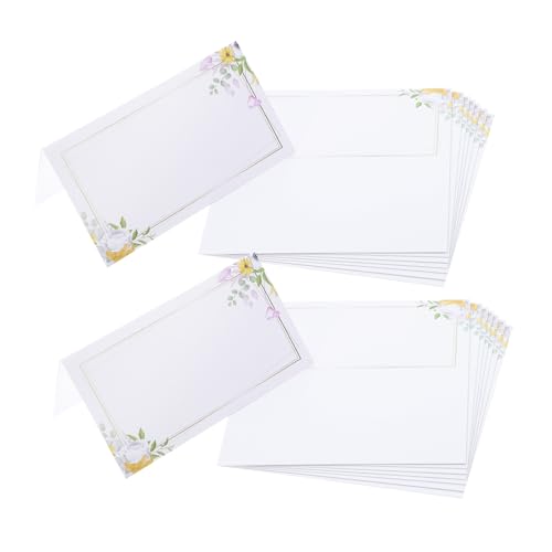 MUELODSIC 100 Stück Blumen Sitzkarten für Hochzeit Tischkarten mit Glatter Schreibfläche und Faltbarem Zelt Design Vielseitig Einsetzbar für Empfang Party Bankett und Shower MUELODSIC 100 Stück Blumen Sitzkarten für Hochzeit Tischkarten mit Glatter Schreibfläche und Faltbarem Zelt Design Vielseitig Einsetzbar für Empfang Party Bankett und Shower von MUELODSIC