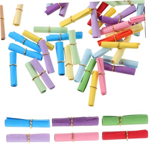 MUELODSIC 100 Stück Bunte Mini papierrollen zum Beschreiben Dickes Briefpapier für Wunschflaschen Kreative Glücksbotschaften für Geburtstage Valentinstag Jubiläen und Persönliche MUELODSIC 100 Stück Bunte Mini papierrollen zum Beschreiben Dickes Briefpapier für Wunschflaschen Kreative Glücksbotschaften für Geburtstage Valentinstag Jubiläen und Persönliche von MUELODSIC