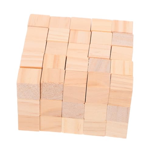 MUELODSIC 100 Stück DIY Holzwürfel Naturholz Holzklötzchen Basteln Erwachsene Kreative Bauklötze Präzise Geschnitten Sicher für Spiel und Dekoration MUELODSIC 100 Stück DIY Holzwürfel Naturholz Holzklötzchen Basteln Erwachsene Kreative Bauklötze Präzise Geschnitten Sicher für Spiel und Dekoration von MUELODSIC