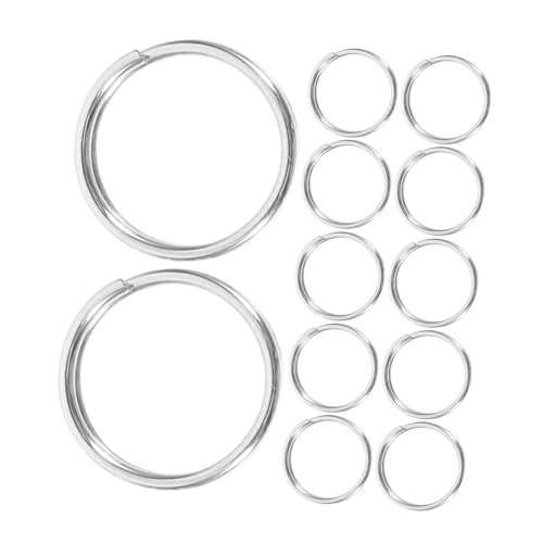 MUELODSIC 100 Stück Edelstahl Schlüsselringe Split Key Rings Glänzend Rostfrei für DIY Schmuck Basteln und Schlüsselanhänger Zubehör MUELODSIC 100 Stück Edelstahl Schlüsselringe Split Key Rings Glänzend Rostfrei für DIY Schmuck Basteln und Schlüsselanhänger Zubehör von MUELODSIC