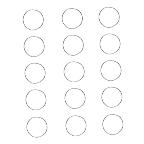MUELODSIC 100 Stück Edelstahl Verbindungsringe Kronleuchter Zubehör Kristallbehang Octagon Perlen Verbinder Doppelringe für DIY Kristallanhänger und Dekoration von MUELODSIC
