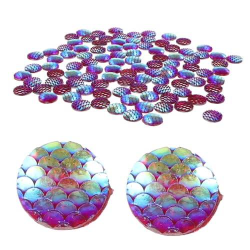 MUELODSIC 100 Stück Flache Resin Strasssteine Ab Farbverlauf Fischschuppen Charms Schmucksteine zum Basteln Kleidung Dekoration DIY Zubehör MUELODSIC 100 Stück Flache Resin Strasssteine Ab Farbverlauf Fischschuppen Charms Schmucksteine zum Basteln Kleidung Dekoration DIY Zubehör von MUELODSIC