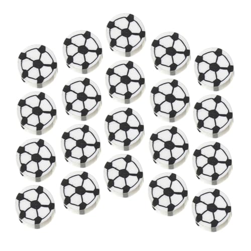 MUELODSIC 100 Stück Fußball Perlen DIY Schmuck Bastelperlen Sport Abstandshalter Kleine Spacer Beads für Armbänder Halsketten Ohrringe Schmuckherstellung Zubehör MUELODSIC 100 Stück Fußball Perlen DIY Schmuck Bastelperlen Sport Abstandshalter Kleine Spacer Beads für Armbänder Halsketten Ohrringe Schmuckherstellung Zubehör von MUELODSIC