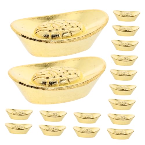 MUELODSIC 100 Stück Goldbarrendekorationen Dekoration für das Neue Jahr 2024 Figur Miniatur- Mini-Barren Kuchendeckel Chinesische Reichtumsbarren Legierung Golden MUELODSIC 100 Stück Goldbarrendekorationen Dekoration für das Neue Jahr 2024 Figur Miniatur- Mini-Barren Kuchendeckel Chinesische Reichtumsbarren Legierung Golden von MUELODSIC