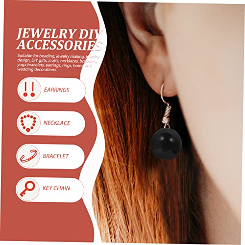 MUELODSIC 100 Stück Katzenauge Spacer Perlen Schwarz Rund Resin DIY Armband Schmuck Zubehör Glatte Oberfläche Leicht Auffädeln für Schmuckherstellung Basteln MUELODSIC 100 Stück Katzenauge Spacer Perlen Schwarz Rund Resin DIY Armband Schmuck Zubehör Glatte Oberfläche Leicht Auffädeln für Schmuckherstellung Basteln von MUELODSIC