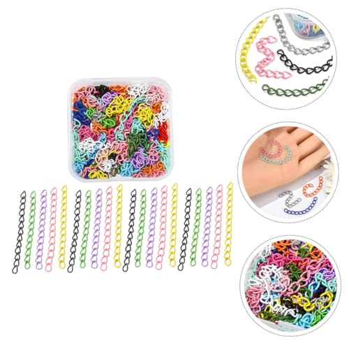 MUELODSIC 100 Stück Kettenverlängerung aus Robustem Eisen Polierte Schmuckverlängerungsketten für Armbänder und Halsketten Einfache DIY Erweiterung Vielseitig Einsetzbar für Individuelles MUELODSIC 100 Stück Kettenverlängerung aus Robustem Eisen Polierte Schmuckverlängerungsketten für Armbänder und Halsketten Einfache DIY Erweiterung Vielseitig Einsetzbar für Individuelles von MUELODSIC