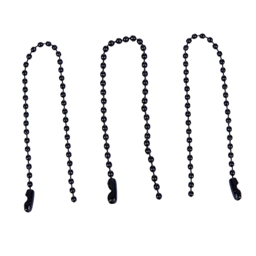 MUELODSIC 100 Stück Kugelkette mit Stoving Lack Robuste Tag Ball Chain für DIY Schmuck Bekleidungszubehör und Dekoration Lange Bunte Perlenkette von MUELODSIC