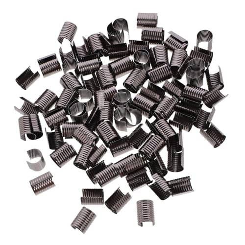 MUELODSIC 100 Stück Lederseil Quaste Clips DIY Schmuckzubehör für Ketten und Armbänder Robuste Crimpklemmen zum Verstecken von Knoten für Bastelprojekte Mittlere mit Verschleißfester MUELODSIC 100 Stück Lederseil Quaste Clips DIY Schmuckzubehör für Ketten und Armbänder Robuste Crimpklemmen zum Verstecken von Knoten für Bastelprojekte Mittlere mit Verschleißfester von MUELODSIC