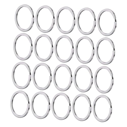 MUELODSIC 100 Stück Metall Schlüsselringe Flache Spaltringe für DIY Schlüsselanhänger Zubehör für Schlüsselbund Lanyards und Kreative Bastelprojekte MUELODSIC 100 Stück Metall Schlüsselringe Flache Spaltringe für DIY Schlüsselanhänger Zubehör für Schlüsselbund Lanyards und Kreative Bastelprojekte von MUELODSIC