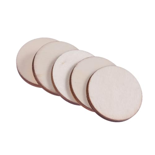 MUELODSIC 100 Stück Runde Holzscheiben Naturbelassen Glatt Geschliffen DIY Bastelholz für Malerei Scrapbooking Dekoration Holzrundstücke für Kreative Handwerksprojekte MUELODSIC 100 Stück Runde Holzscheiben Naturbelassen Glatt Geschliffen DIY Bastelholz für Malerei Scrapbooking Dekoration Holzrundstücke für Kreative Handwerksprojekte von MUELODSIC