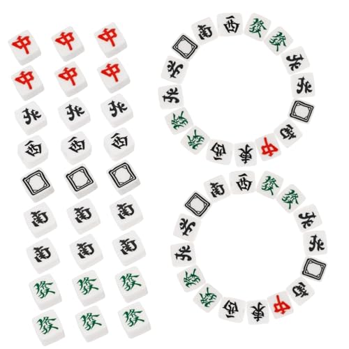 MUELODSIC 100 Stück Teiliges Mahjong Perlen aus Leichtem Verschleißfestem Polymer Clay für DIY Schmuck Armbänder Halsketten Kreative Bastelprojekte für Erwachsene MUELODSIC 100 Stück Teiliges Mahjong Perlen aus Leichtem Verschleißfestem Polymer Clay für DIY Schmuck Armbänder Halsketten Kreative Bastelprojekte für Erwachsene von MUELODSIC