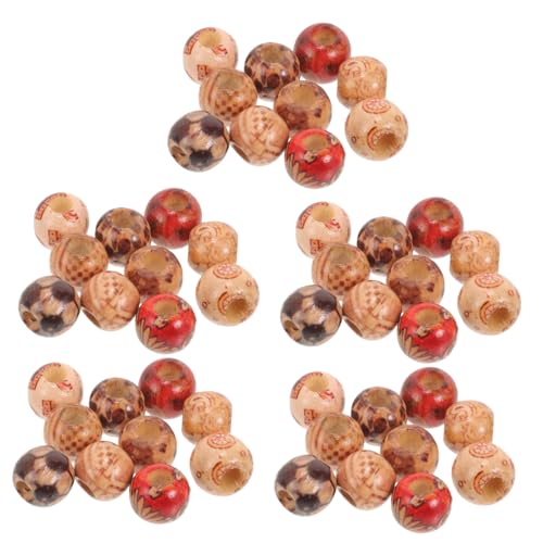 MUELODSIC 100 Stück Vintage Holzperlen Rund Natürliche Space Beads mit Mini DIY Schmuckherstellung Armband Halskette Zubehör Mix MUELODSIC 100 Stück Vintage Holzperlen Rund Natürliche Space Beads mit Mini DIY Schmuckherstellung Armband Halskette Zubehör Mix von MUELODSIC