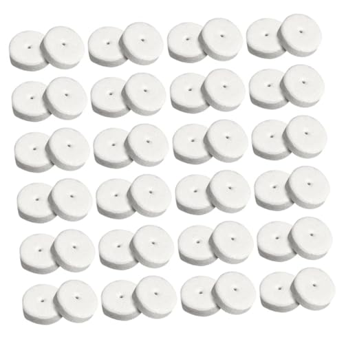 MUELODSIC 100 Stück Weiße Schaumstoff Ohrring stützflicken mit Stoßdämpfung und Antistichschutz Ohrläppchen Stabilizer Pads für Sicheren Halt und Schutz bei DIY Schmuck Passend für Schwere von MUELODSIC