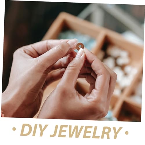 MUELODSIC 1000 Stück Flache Holzperlen mit Großem zum Auffädeln Robuste Braune Holzspacer Perlen für DIY Schmuckherstellung Wie Armbänder Halsketten und Bastelarbeiten MUELODSIC 1000 Stück Flache Holzperlen mit Großem zum Auffädeln Robuste Braune Holzspacer Perlen für DIY Schmuckherstellung Wie Armbänder Halsketten und Bastelarbeiten von MUELODSIC