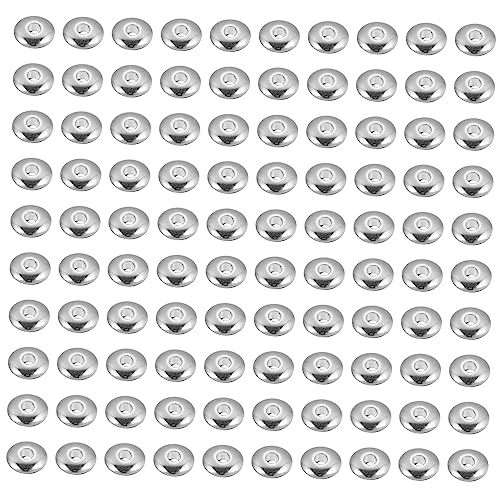MUELODSIC 1000 Stück Spacer Beads für DIY Schmuckherstellung Armbänder und Runde Zwischenperlen Rhodium Farbe für Kreative Bastelprojekte MUELODSIC 1000 Stück Spacer Beads für DIY Schmuckherstellung Armbänder und Runde Zwischenperlen Rhodium Farbe für Kreative Bastelprojekte von MUELODSIC