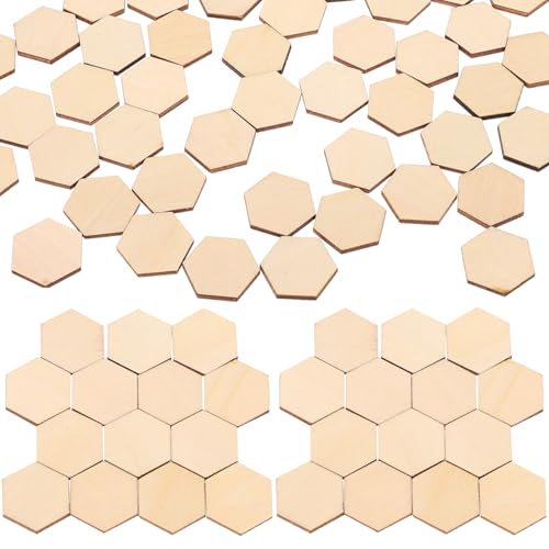 MUELODSIC 100Stück Buchenholz Sechseckige Ornamente DIY Dekorationen für Hochzeit und Weihnachten Hölzerne Hängende Verzierungen für Handarbeiten Holzstücke MUELODSIC 100Stück Buchenholz Sechseckige Ornamente DIY Dekorationen für Hochzeit und Weihnachten Hölzerne Hängende Verzierungen für Handarbeiten Holzstücke von MUELODSIC