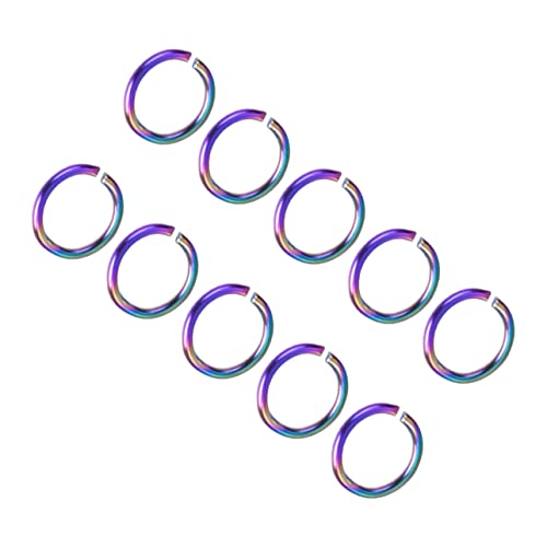 MUELODSIC 100Stücke Farbige Ringe Schmuckzubehör für DIY Projekte Vielseitig Einsetzbar für Armbänder und Ohrringe Langlebig und Leicht von MUELODSIC