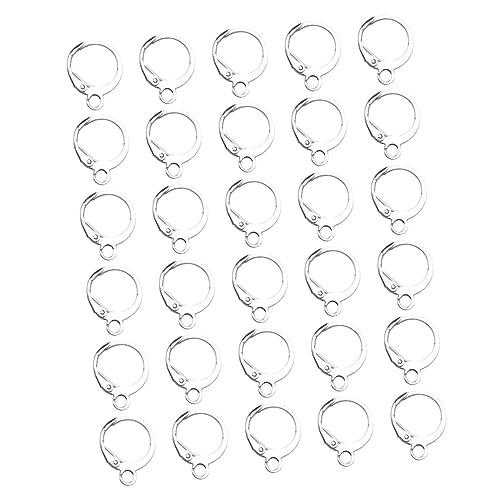 MUELODSIC 100Stücke Runde Ohrringhaken Glänzend Leicht für DIY Schmuckherstellung Vielseitige Ohrringdekoration Perfektes Zubehör für Designs MUELODSIC 100Stücke Runde Ohrringhaken Glänzend Leicht für DIY Schmuckherstellung Vielseitige Ohrringdekoration Perfektes Zubehör für Designs von MUELODSIC