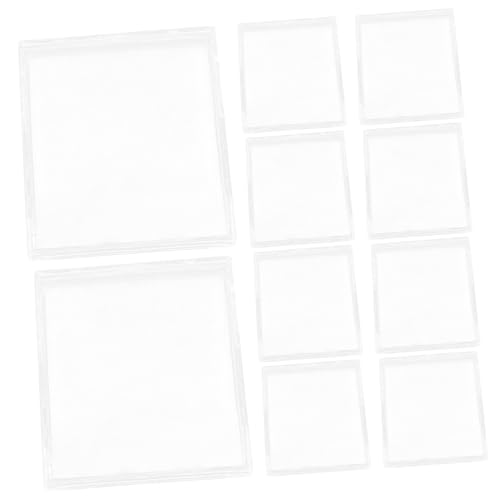 MUELODSIC 10Stücke Acryl Kartenhüllen Robuste Kartenschutzhüllen für Spielkarten und Sammlerstücke Leicht und Tragbar für DIY und Sicheren Schutz Transparentes Kartenetui von MUELODSIC