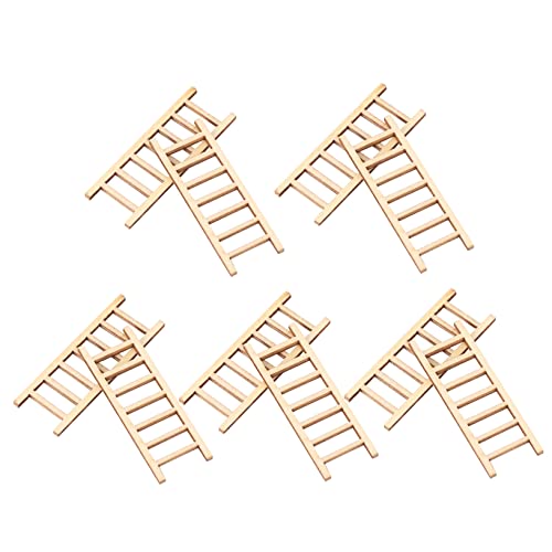 MUELODSIC 10Stücke DIY Treppenornamente Holz Teiliges für Mikrolandschaftsdekoration Tischdeko für Zuhause und Geschäft für Gestaltung MUELODSIC 10Stücke DIY Treppenornamente Holz Teiliges für Mikrolandschaftsdekoration Tischdeko für Zuhause und Geschäft für Gestaltung von MUELODSIC