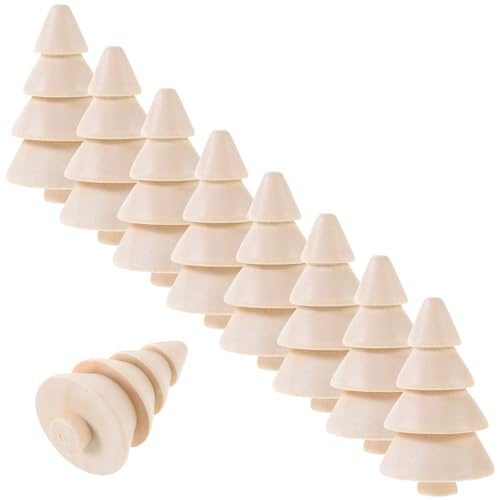 MUELODSIC 10Stücke Teiliges Holz Weihnachtsbaum Dekoration zum Selbstgestalten Unvollendete Holzfiguren für Basteln für Weihnachtsgeschenke und Innendekoration MUELODSIC 10Stücke Teiliges Holz Weihnachtsbaum Dekoration zum Selbstgestalten Unvollendete Holzfiguren für Basteln für Weihnachtsgeschenke und Innendekoration von MUELODSIC