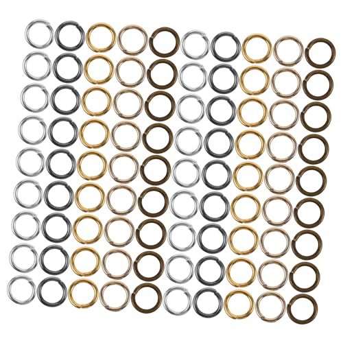 MUELODSIC 10er Packungen Offene Spaltringe aus Metall für Schmuckherstellung Vielseitige Biegeringe in Silberfarben für DIY Armband und Halskettenreparatur Kreative Schmuckverbinder für MUELODSIC 10er Packungen Offene Spaltringe aus Metall für Schmuckherstellung Vielseitige Biegeringe in Silberfarben für DIY Armband und Halskettenreparatur Kreative Schmuckverbinder für von MUELODSIC