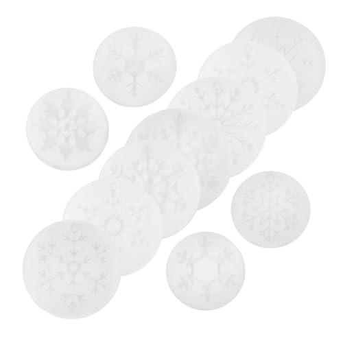 MUELODSIC 11 Stück Teiliges Schneeflocken Silikonform für Schmuckherstellung Flexible Epoxidharz Gießform Wiederverwendbar und Waschbar für DIY Weihnachtsbaumschmuck und Kreative von MUELODSIC