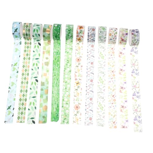 MUELODSIC 12 Rollen Blumen Washi Tape DIY Scrapbook Klebeband für Tagebuch Dekoration Einfach Zuschneidbar Ablösbar Vielseitig für Bastelprojekte und Planer Geeignet MUELODSIC 12 Rollen Blumen Washi Tape DIY Scrapbook Klebeband für Tagebuch Dekoration Einfach Zuschneidbar Ablösbar Vielseitig für Bastelprojekte und Planer Geeignet von MUELODSIC