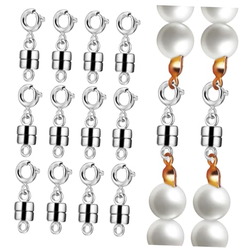 MUELODSIC 12 Stück Magnetische Schmuckverschlüsse Magnetverschluss für Armbänder Robuste und Lösungen für Schmuckherstellung und Reparatur von MUELODSIC