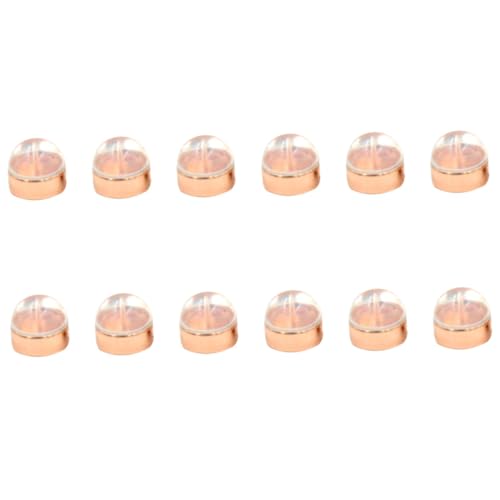 MUELODSIC 12 Stück Ohrstecker Verschluss Sicherer Locking Earring Back Ersatzteil aus Metall und Weich Komfortabel für Damen Herren Schmuck Reparatur von MUELODSIC