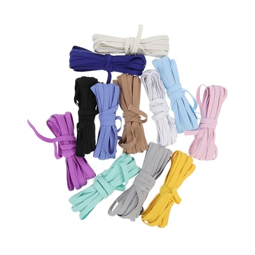 MUELODSIC 12 Stück Teiliges Bunte Flache Elastikbänder Breit Dehnbar Zuschneidbar Strapazierfähig für DIY Kleidung Gürtel Haarschmuck und Nähprojekte Zufällige Farbe MUELODSIC 12 Stück Teiliges Bunte Flache Elastikbänder Breit Dehnbar Zuschneidbar Strapazierfähig für DIY Kleidung Gürtel Haarschmuck und Nähprojekte Zufällige Farbe von MUELODSIC