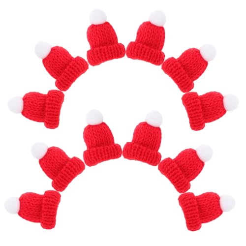 MUELODSIC 12 Stück Teiliges Mini Strick Weihnachtsmützen Rot Weiches Material DIY Bastelzubehör für Kleidung Puppen Geschenkdekoration Festliche Xmas Deko für Erwachsene MUELODSIC 12 Stück Teiliges Mini Strick Weihnachtsmützen Rot Weiches Material DIY Bastelzubehör für Kleidung Puppen Geschenkdekoration Festliche Xmas Deko für Erwachsene von MUELODSIC
