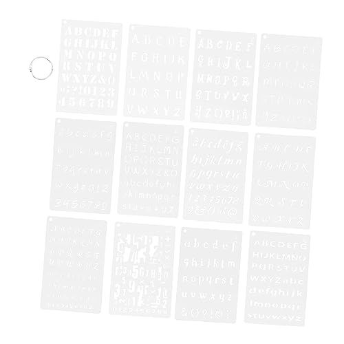 MUELODSIC 12 Stück Teiliges Set Alphabet und Zahlen Schablonen Umweltfreundlichem Pet Wiederverwendbare Malvorlagen für DIY Bastelprojekte Kreative Malerei Wänden Möbeln und Flachen MUELODSIC 12 Stück Teiliges Set Alphabet und Zahlen Schablonen Umweltfreundlichem Pet Wiederverwendbare Malvorlagen für DIY Bastelprojekte Kreative Malerei Wänden Möbeln und Flachen von MUELODSIC