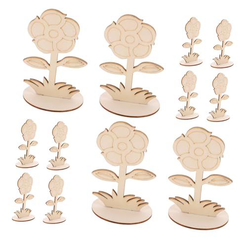 MUELODSIC 12 Stück Teiliges Unbearbeitete Holzblumen zum Bemalen Glatte Oberfläche DIY Holzblumen Bastelset für Kreative Tischdeko Hochzeit Frühling Handgefertigte Ornamente MUELODSIC 12 Stück Teiliges Unbearbeitete Holzblumen zum Bemalen Glatte Oberfläche DIY Holzblumen Bastelset für Kreative Tischdeko Hochzeit Frühling Handgefertigte Ornamente von MUELODSIC