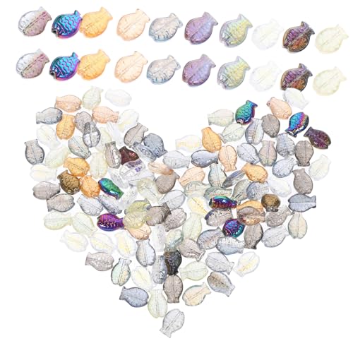 MUELODSIC 120 Stück Teiliges Fischperlen Bunte Schmuckperlen mit Bohrung Kleine Lose Glasperlen für Armband Halskette DIY Schmuckherstellung Kreative Bastelperlen für Erwachsene MUELODSIC 120 Stück Teiliges Fischperlen Bunte Schmuckperlen mit Bohrung Kleine Lose Glasperlen für Armband Halskette DIY Schmuckherstellung Kreative Bastelperlen für Erwachsene von MUELODSIC