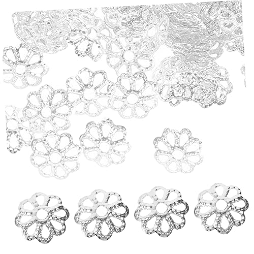 MUELODSIC 1200 Stück DIY Metallblütenkappen für Schmuckherstellung Silberne Blütenperlen für Armbänder und Bastelarbeiten Multifunktional Langlebig Einfach der Anwendung MUELODSIC 1200 Stück DIY Metallblütenkappen für Schmuckherstellung Silberne Blütenperlen für Armbänder und Bastelarbeiten Multifunktional Langlebig Einfach der Anwendung von MUELODSIC