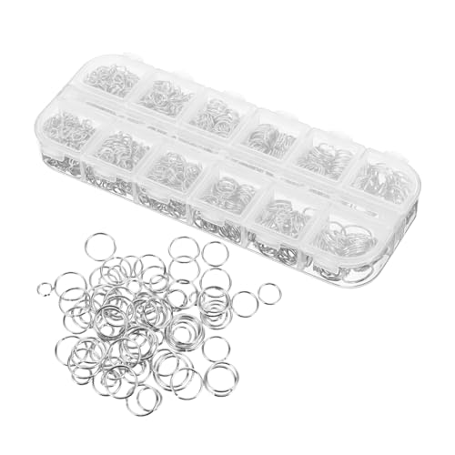 MUELODSIC 1200Stücke Sprungringe für DIY Schmuckherstellung Robuste Offene Biegeringe für Armbänder und Ohrringe für Projekte MUELODSIC 1200Stücke Sprungringe für DIY Schmuckherstellung Robuste Offene Biegeringe für Armbänder und Ohrringe für Projekte von MUELODSIC