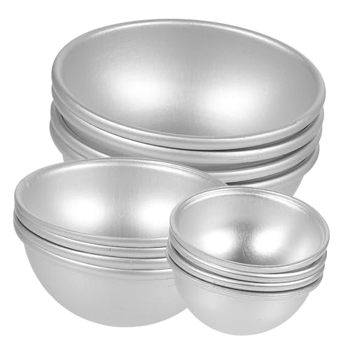 MUELODSIC 12Stücke DIY Badebombenform Aluminiumlegierung Teilig Halbkreisförmige Badsalze Formen für Badekugeln Langlebig und Einfach zu Entformen MUELODSIC 12Stücke DIY Badebombenform Aluminiumlegierung Teilig Halbkreisförmige Badsalze Formen für Badekugeln Langlebig und Einfach zu Entformen von MUELODSIC