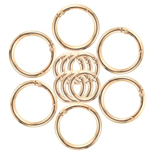MUELODSIC 12Stücke O Ringe Federringe für DIY Schlüsselanhänger Runde Karabinerhaken Praktische Schnallen für Taschen und Camping Langlebig und Leicht zu Transportieren MUELODSIC 12Stücke O Ringe Federringe für DIY Schlüsselanhänger Runde Karabinerhaken Praktische Schnallen für Taschen und Camping Langlebig und Leicht zu Transportieren von MUELODSIC