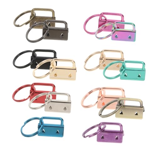 MUELODSIC 14 Stück Schwanzclip Schlüsselring Schlüsselbund Werkzeug Lanyard Hardware Kleidungsclips Zum Anbringen Von Schlüsselanhängerzubehör Drehverschlusshaken Schlüsselanhänger von MUELODSIC