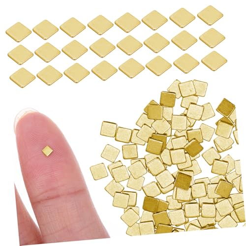 MUELODSIC 150 Stk. Schmucklöten Goldlot Kupfer Lötchips für Präzises Schmuckreparieren Schmuckherstellung Löten Tabs DIY Zubehör von MUELODSIC