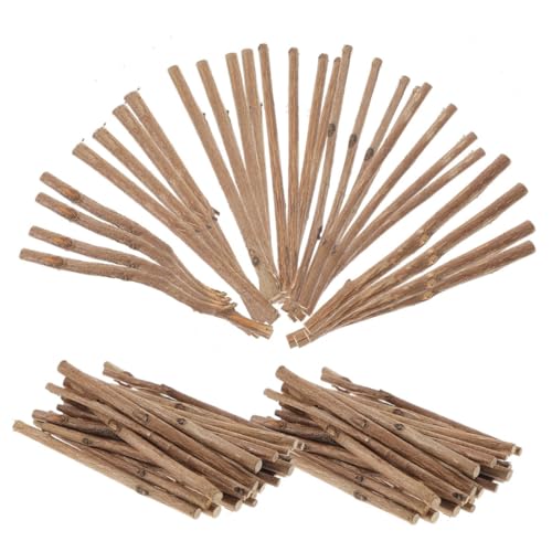 MUELODSIC 150pcs Bastelstöcke 10 Cm Holzstangen Zweige Für Handwerk Blockstöcke Holzstöcke Für Dekoration DIY Bastelfoto Props School Projects Festival Dekoration von MUELODSIC