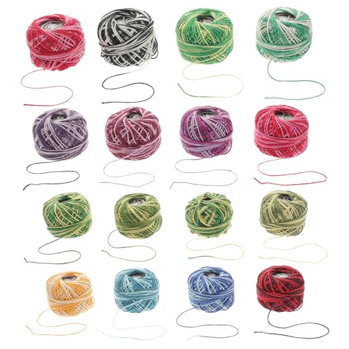 MUELODSIC 16 Rollen Teiliges Stickgarn Set Bunte Baumwoll stickfäden Langlebig und Fein Geeignet für Kreuzstich DIY Basteln Umweltfreundlich für Anfänger und Familienprojekte MUELODSIC 16 Rollen Teiliges Stickgarn Set Bunte Baumwoll stickfäden Langlebig und Fein Geeignet für Kreuzstich DIY Basteln Umweltfreundlich für Anfänger und Familienprojekte von MUELODSIC